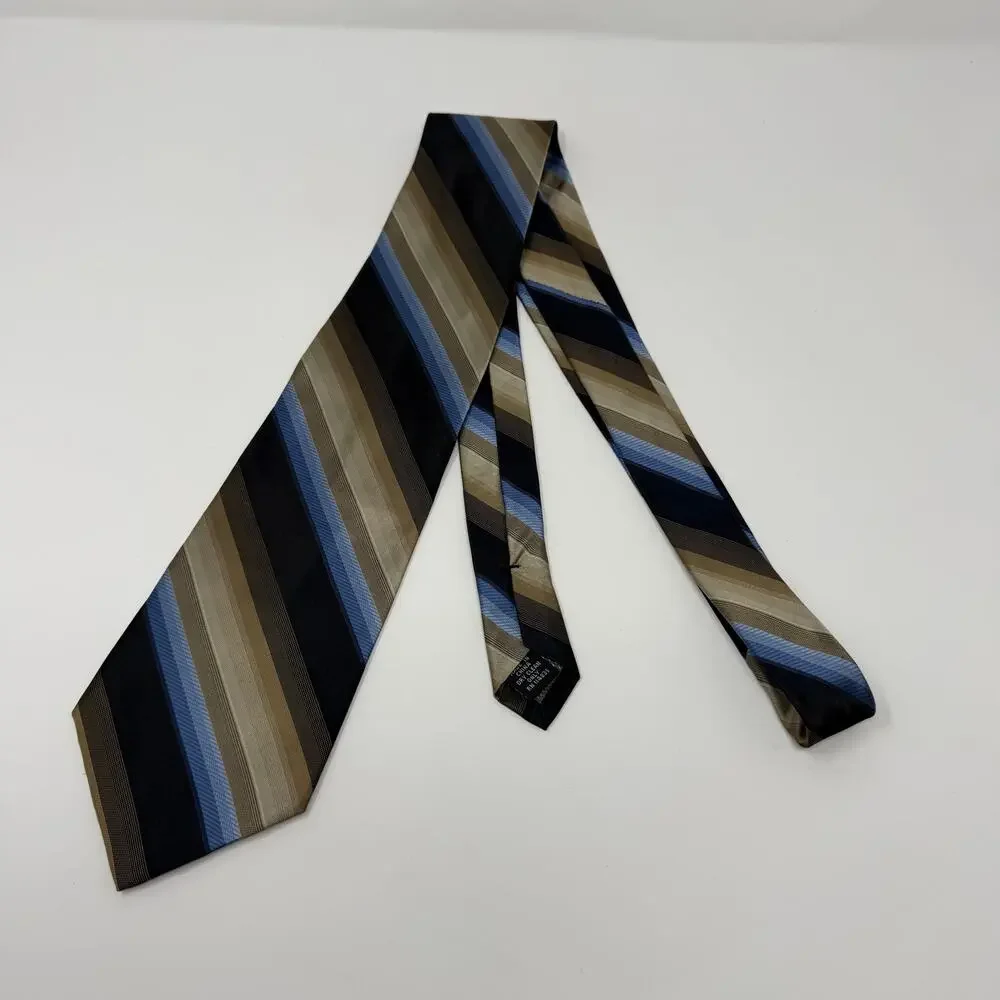 Vintage Paul Dione 100% Silk Striped Necktie